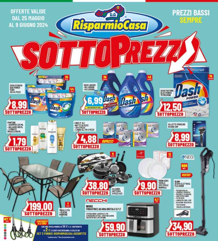 Volantino Risparmio Casa dal 25 maggio al 9 giugno 2024