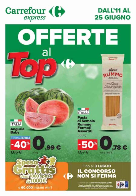 Volantino Carrefour Express dall'11 al 25 giugno 2024