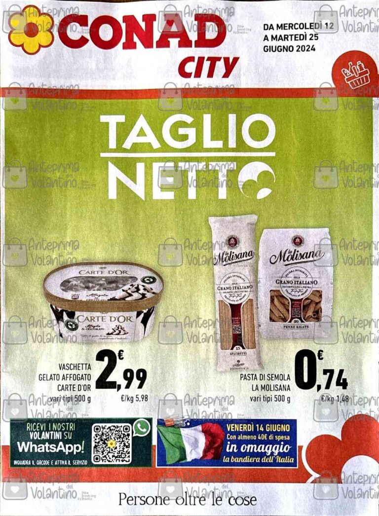 Volantino Conad City dal 12 al 25 giugno 2024