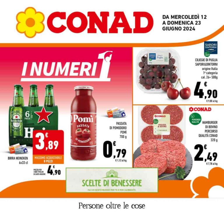 Nuovo volantino Conad Lazio dal 12 giugno 2024