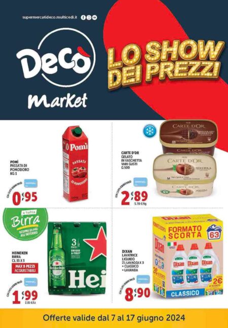 Volantino Decò Market dal 7 al 17 giugno 2024
