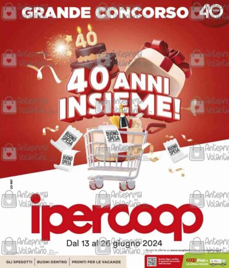 Volantino Ipercoop dal 13 al 26 giugno 2024