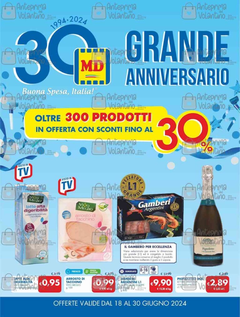 Volantino MD dal 18 al 30 giugno 2024