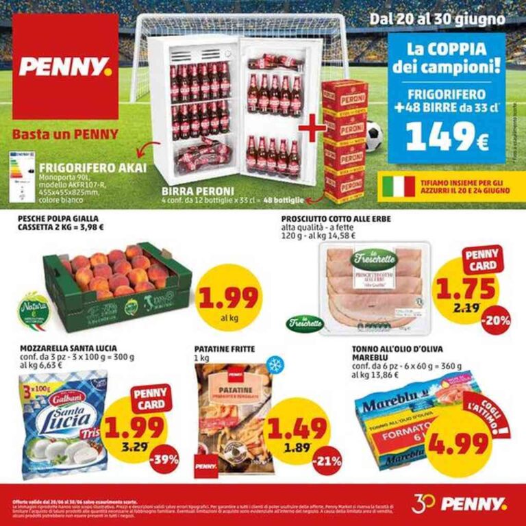 Volantino Penny dal 20 giugno 2024