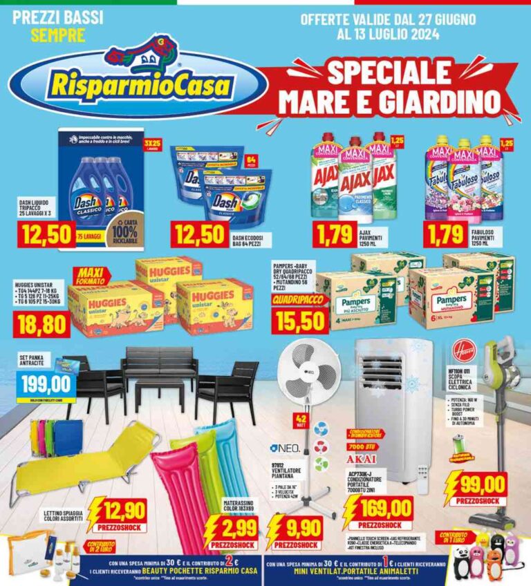 Volantino Risparmio Casa dal 27 giugno al 13 luglio 2024