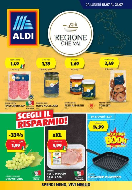 Volantino Aldi dal 15 al 21 luglio 2024