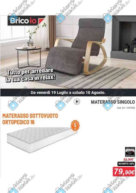 Volantino Brico Io Arredamento dal 19 luglio al 10 agosto 2024