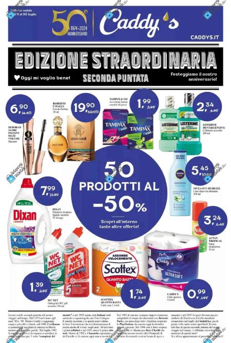 Volantino Caddy’s dal 11 al 30 luglio 2024