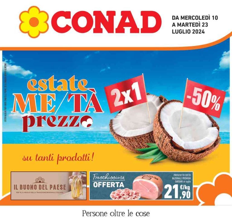 Volantino Conad Lombardia dal 10 al 23 luglio 2024