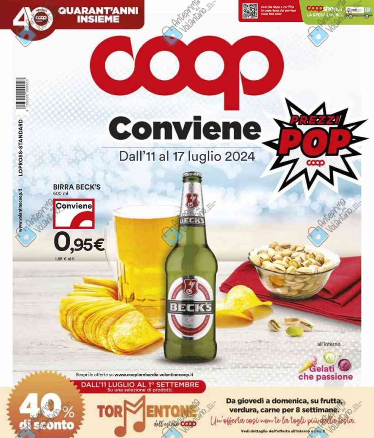 Volantino Coop dal 11 al 17 luglio 2024