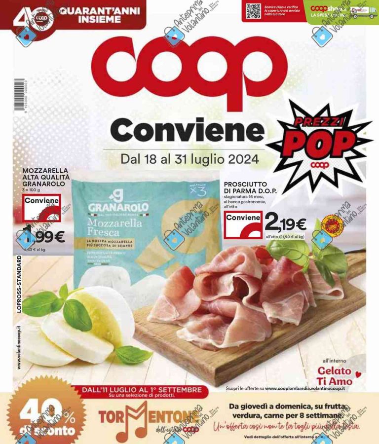 Volantino Coop dal 18 al 31 luglio 2024