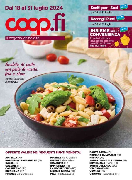 Volantino Coop Firenze dal 18 al 31 luglio 2024