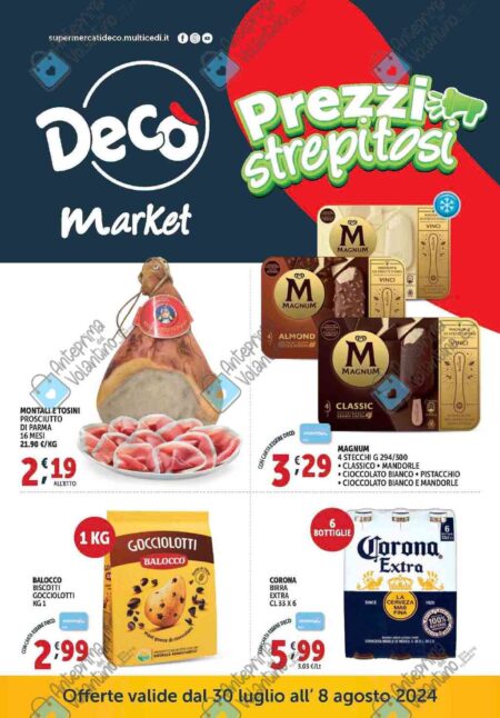 Volantino Decò Market dal 30 luglio al 8 agosto 2024