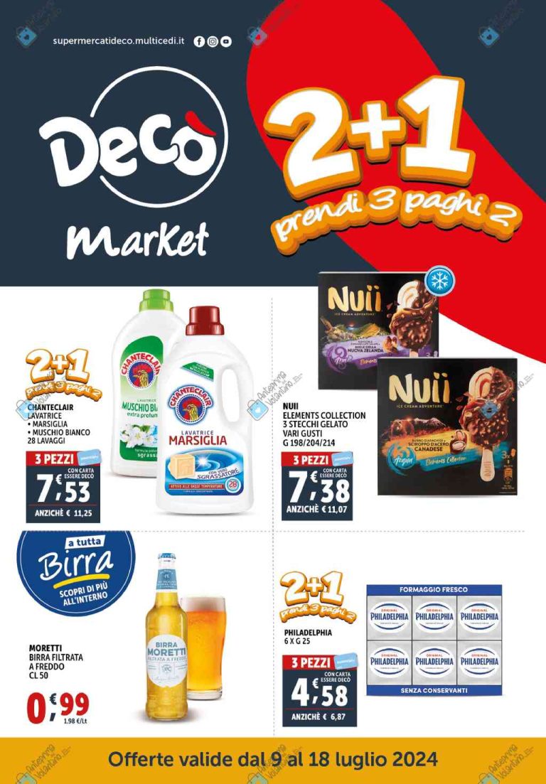 Volantino Decò Market dal 9 al 18 luglio 2024