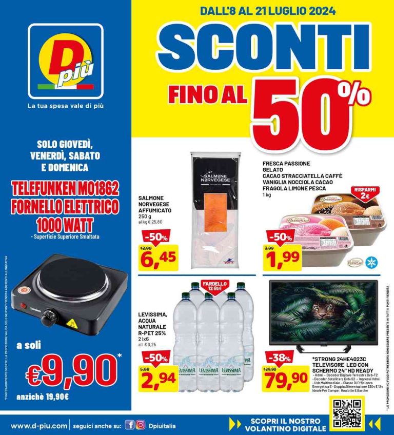 Volantino DPiù dal 8 al 21 luglio 2024