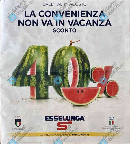 Volantino Esselunga dal 1 al 14 agosto 2024