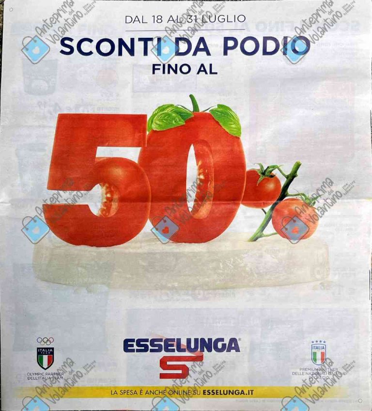 Volantino Esselunga dal 18 al 31 luglio 2024
