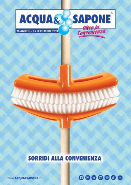 Volantino Acqua e Sapone Toscana e Umbria dal 28 agosto al 15 settembre 2024