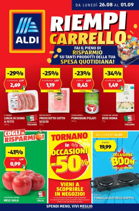 Volantino Aldi dal 26 agosto al 1 settembre 2024