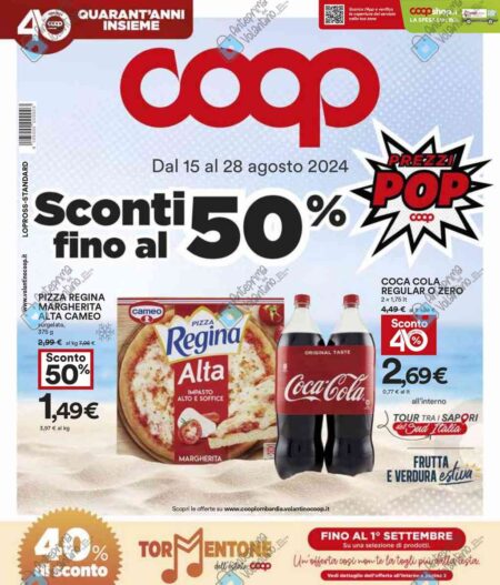 Volantino Coop dal 15 al 28 agosto 2024