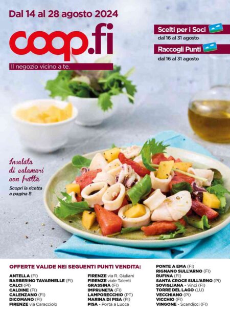 Volantino Coop Firenze dal 14 al 28 agosto 2024