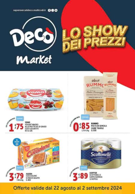 Volantino Decò Market dal 22 agosto al 2 settembre 2024