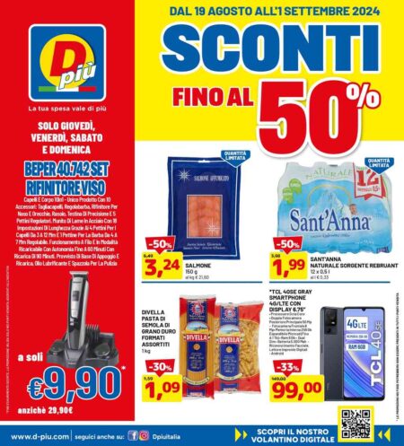 Volantino DPiù dal 19 agosto al 1 settembre 2024