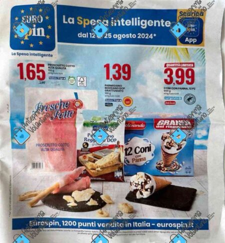 Volantino Eurospin dal 12 al 25 agosto 2024