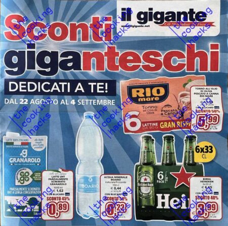 Volantino Il Gigante dal 22 agosto al 4 settembre 2024