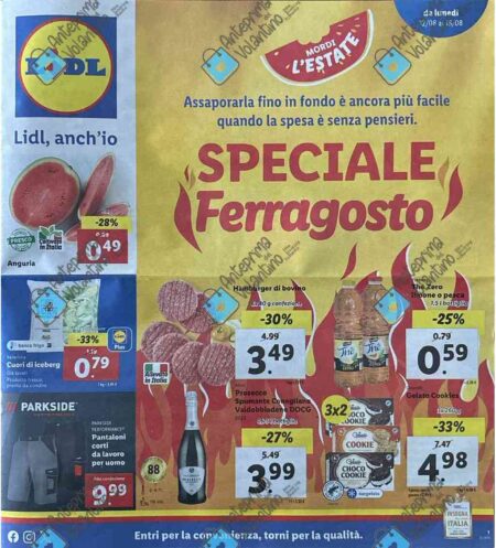 Volantino Lidl dal 12 al 18 agosto 2024