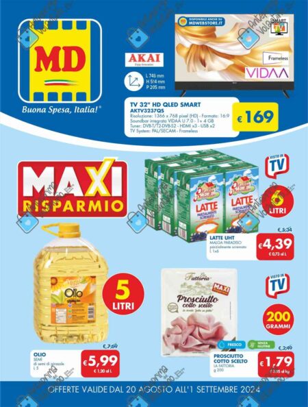 Volantino MD dal 20 agosto al 1 settembre 2024