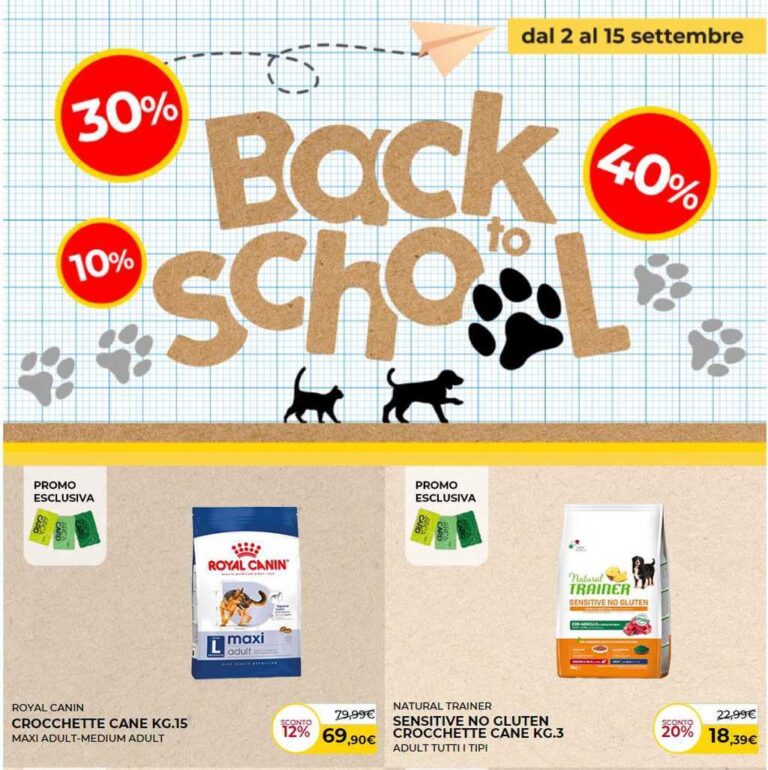 Volantino Arcaplanet dal 2 al 15 settembre 2024