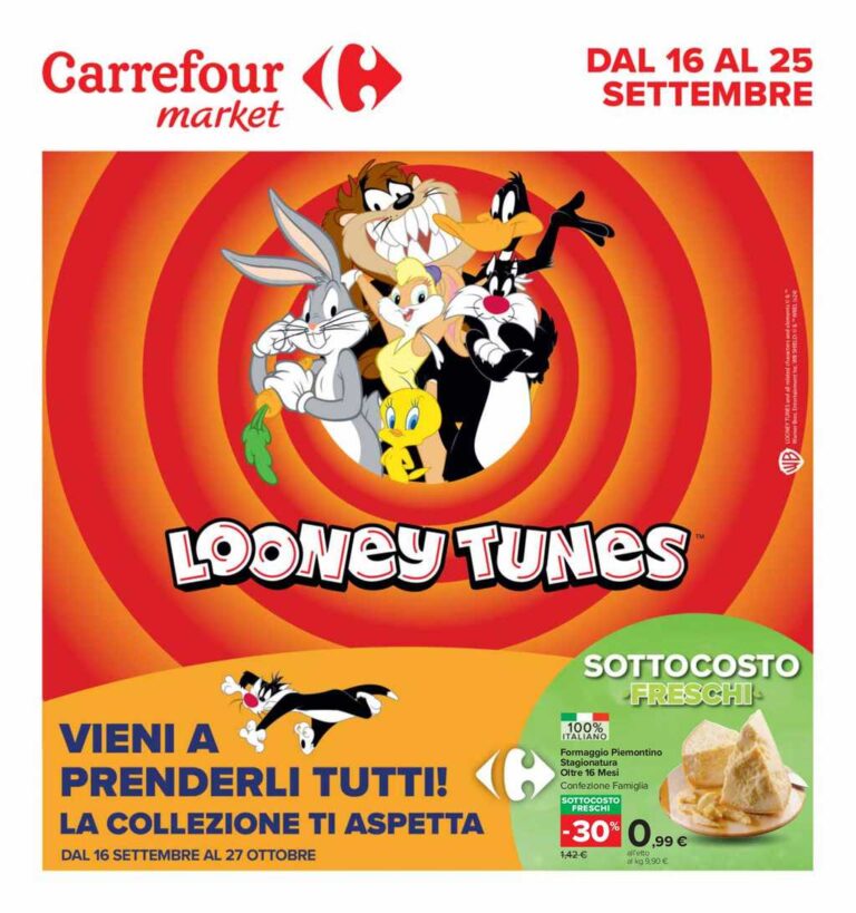 Volantino Carrefour Market dal 16 al 25 settembre 2024: Sottocosto freschi