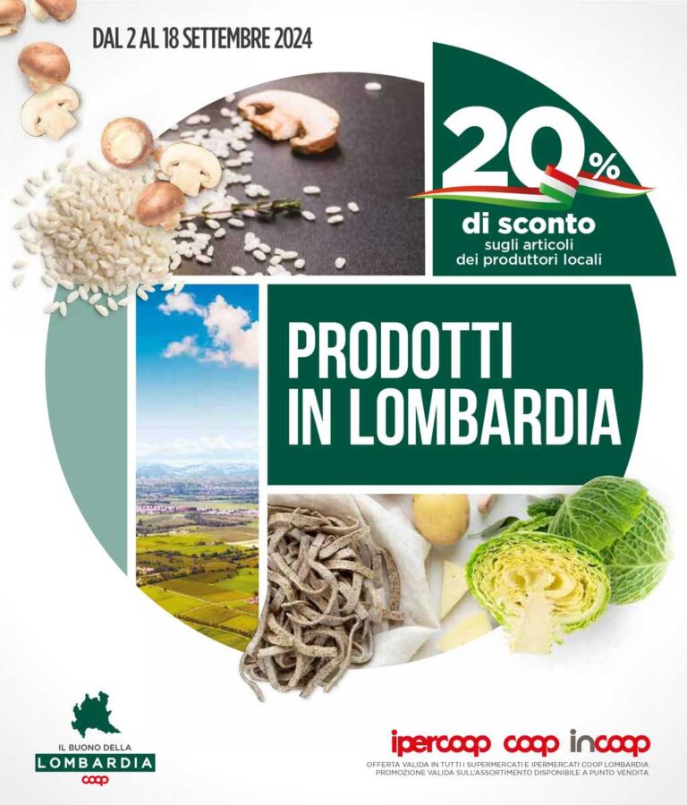Volantino Coop Ipercoop Speciale Lombardia dal 2 al 18 settembre 2024