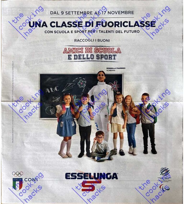 Volantino Esselunga Amici di Scuola e dello Sport dal 9 settembre al 17 novembre 2024