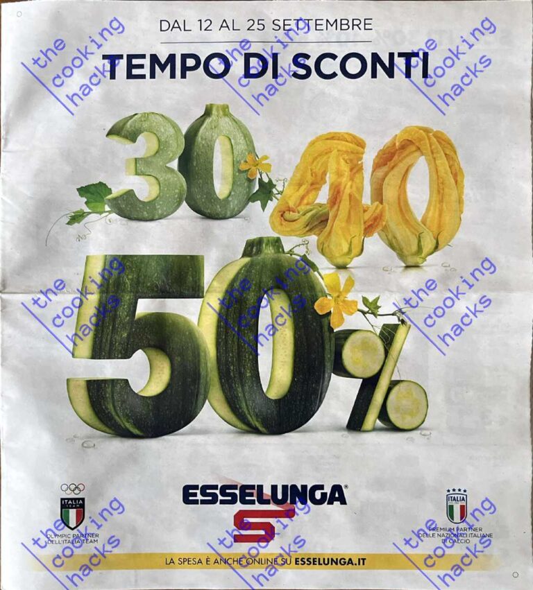 Volantino Esselunga dal 12 al 25 settembre 2024