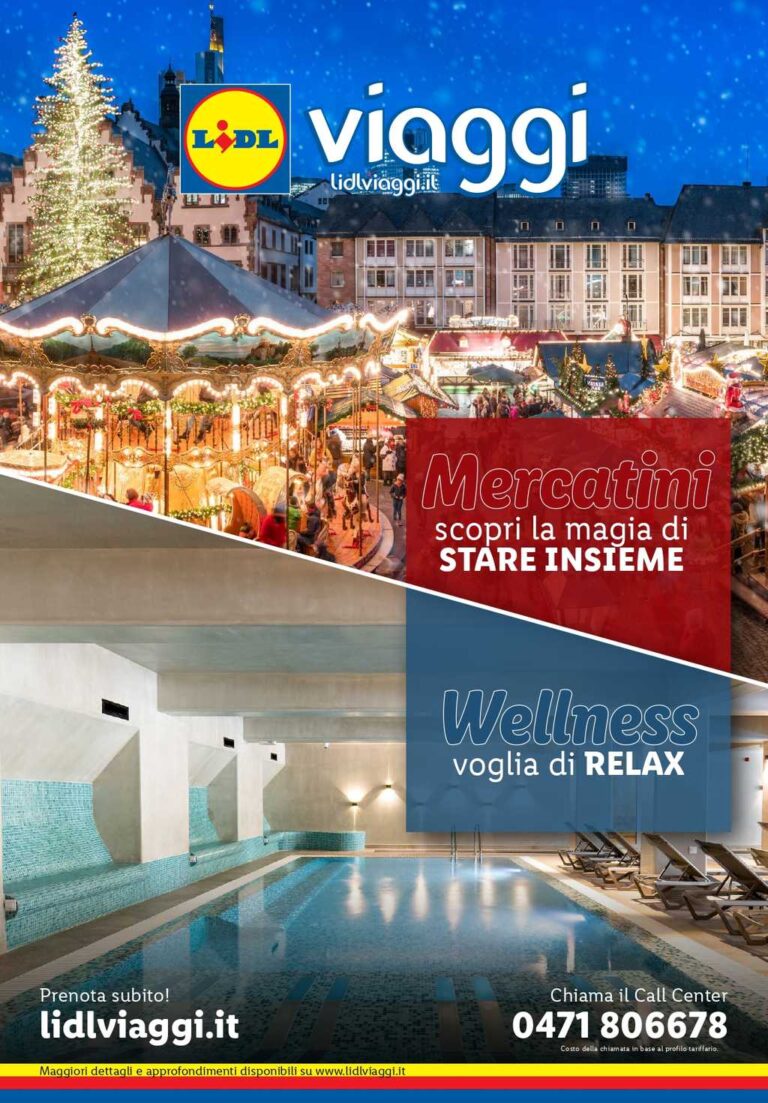 Volantino Lidl Viaggi dal 23 settembre al 20 dicembre 2024