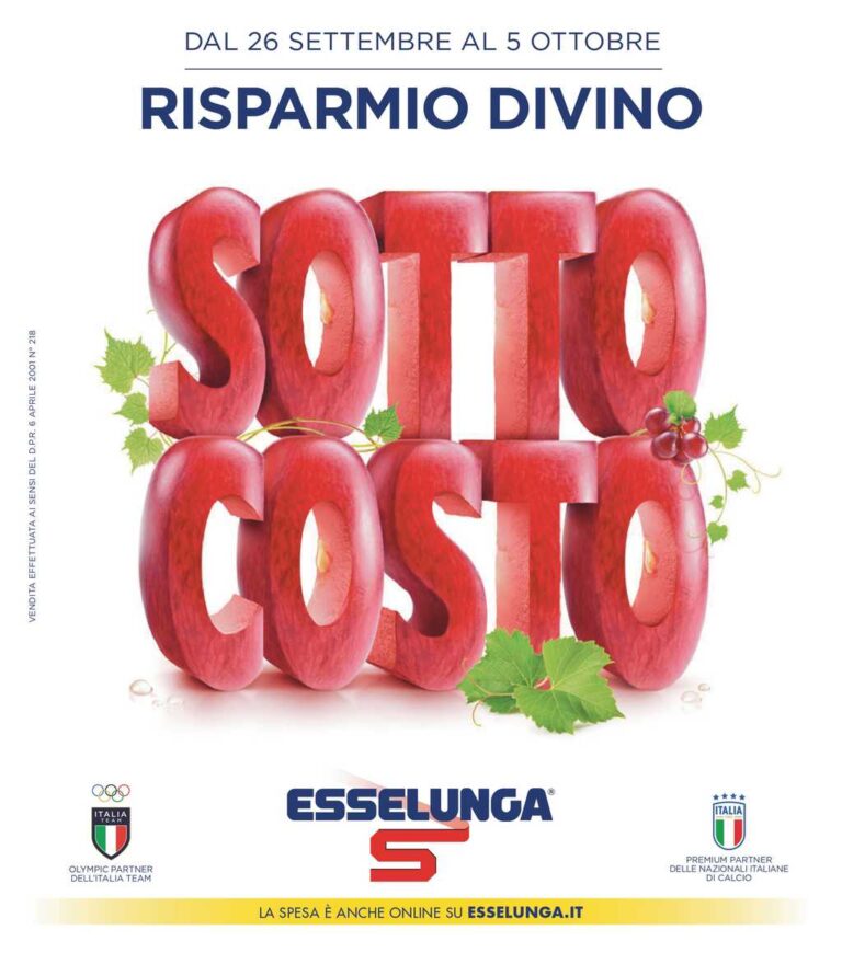 Volantino Esselunga dal 26 settembre 2024
