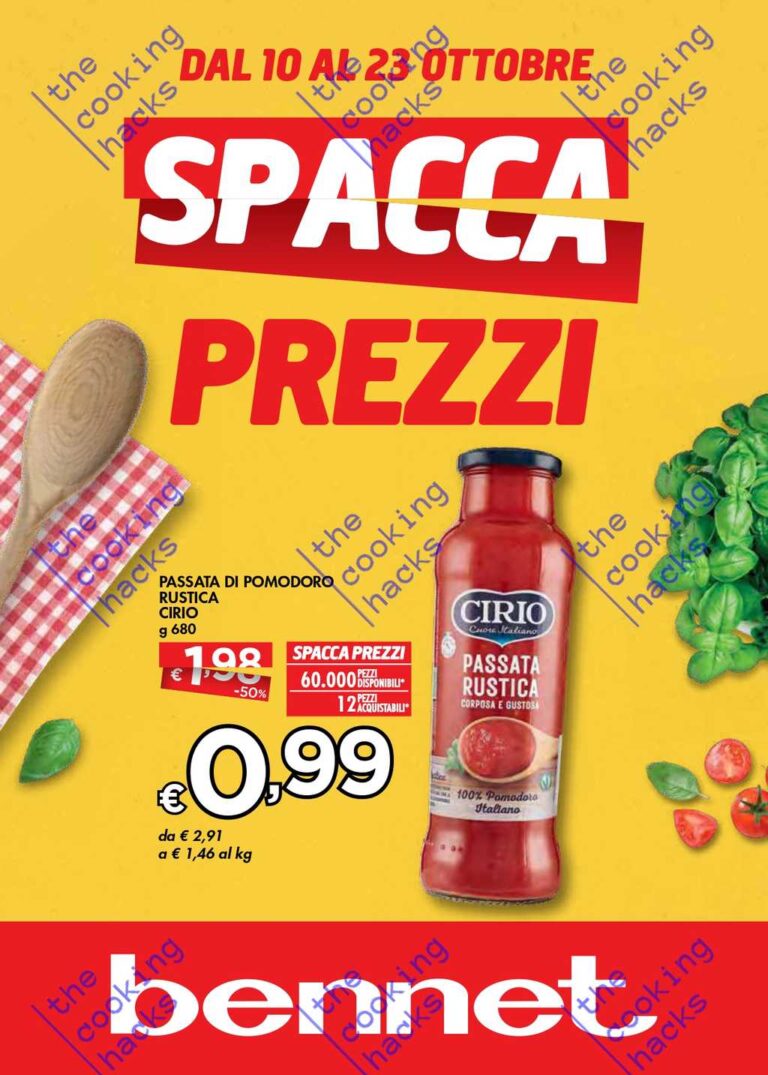 Volantino Bennet dal 10 al 23 ottobre 2024