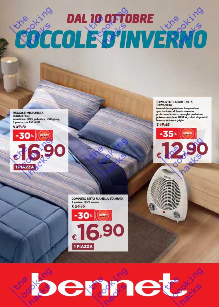 Volantino Bennet Inverno dal 10 ottobre 2024