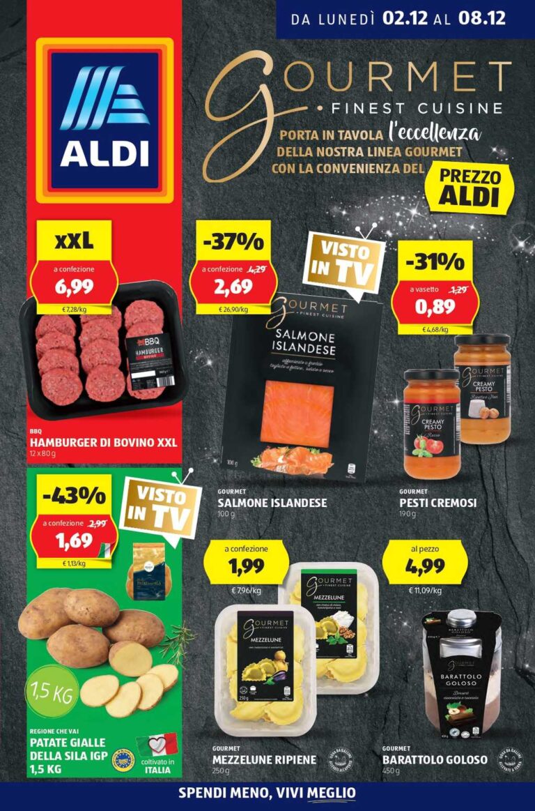 Volantino Aldi dal 2 dicembre 2024