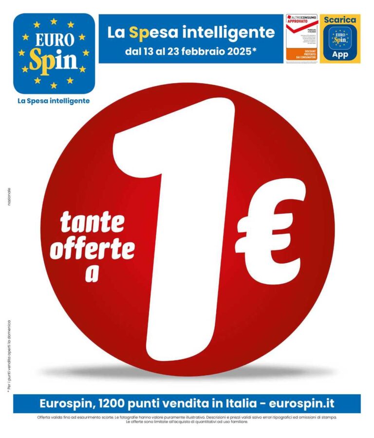 Volantino Eurospin dal 13 febbraio 2025